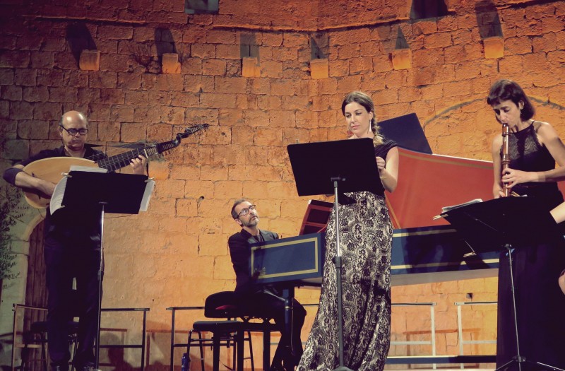 Adriana Mayer, mezzosoprano;  Sara Parés, flauta de bec;  Juan Carlos de Mulder, tiorba i Carles Budó, clavicèmbal