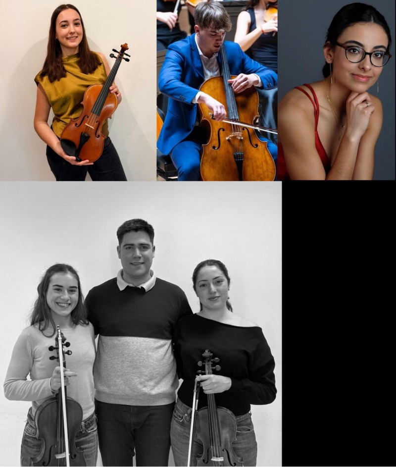 Laura Cutanda, viol&iacute;; Francisco P&eacute;rez Perell&oacute;, piano; i Trio Anthea