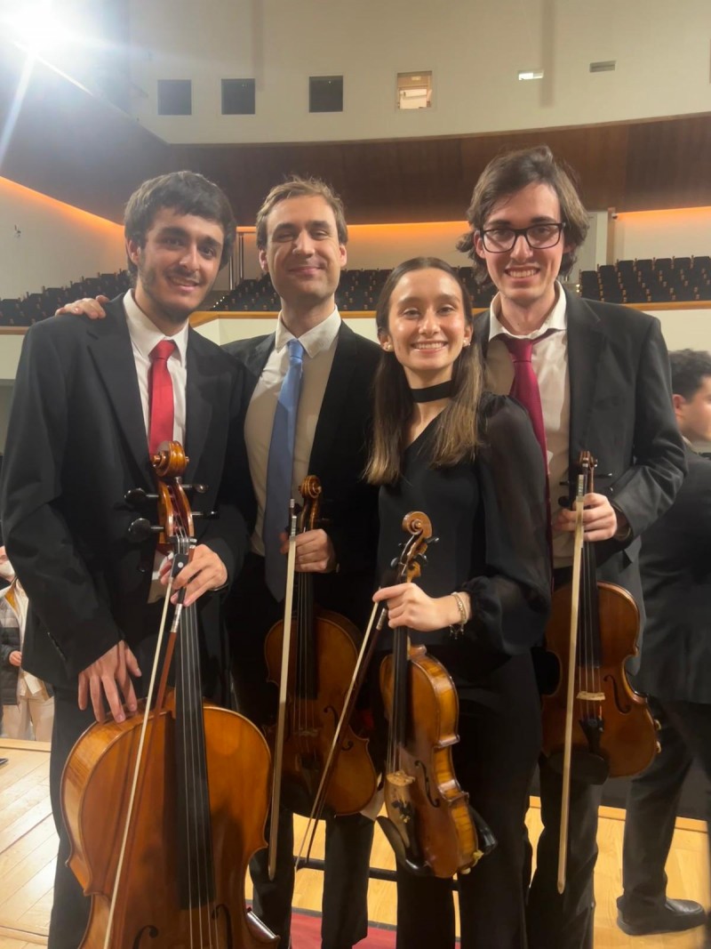 ENTRADA LLIURE. Carla Adelantado i Miguel Rodríguez, violins; Alexandre Tormos, viola; Juan Marín, violoncel