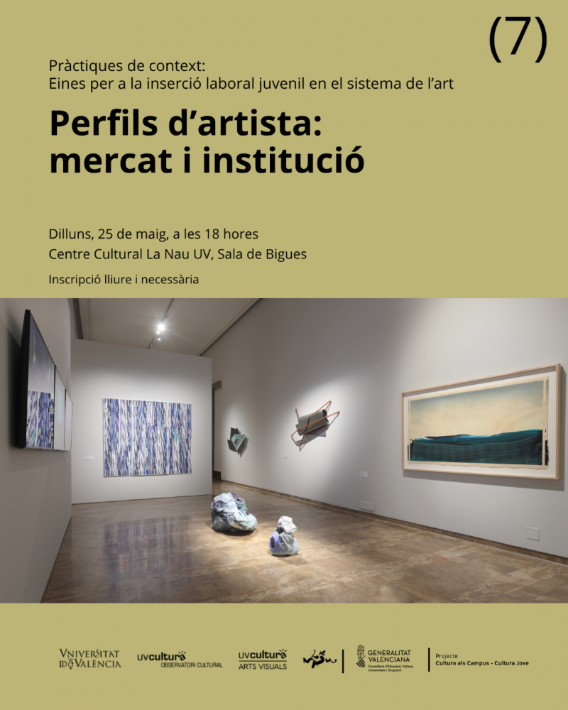 PR&Agrave;CTIQUES DE CONTEXT. Eines per a la inserci&oacute; laboral jove en el sistema de l'art / SESSI&Oacute; 7. Perfils d'artista: mercat i instituci&oacute;