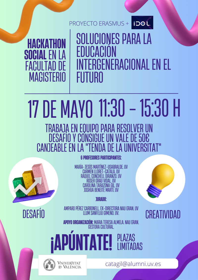 Hackathon Social sobre "Solucions per a l'educació intergeneracional en el futur"
