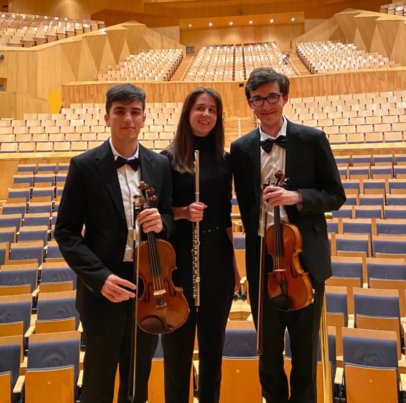 Miguel Rodriguez i Eduardo Sanchez, violins; Núria Tamarit, flauta; i Rubén Morcillo, piano