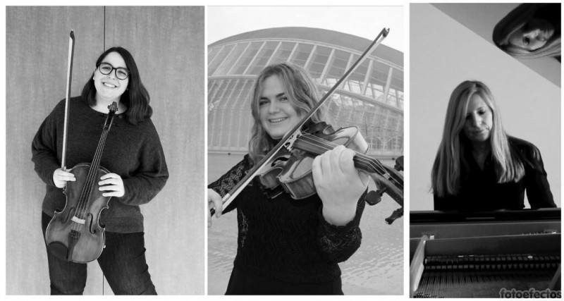 María Moragón i Carmen Flores, violes; Amparo Ferris, piano. Concerts Primavera 22