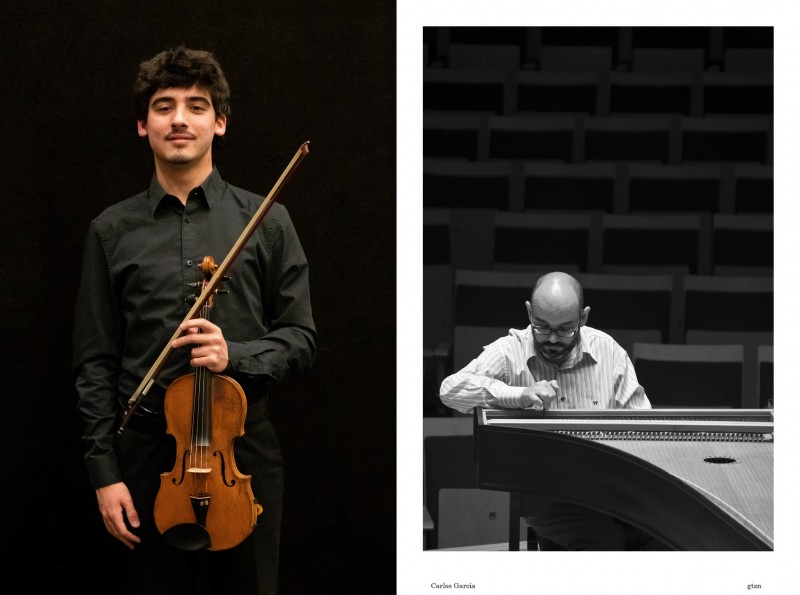 Pablo Arévalo Pérez, violí, i Carlos García-Bernat, clavicèmbal
